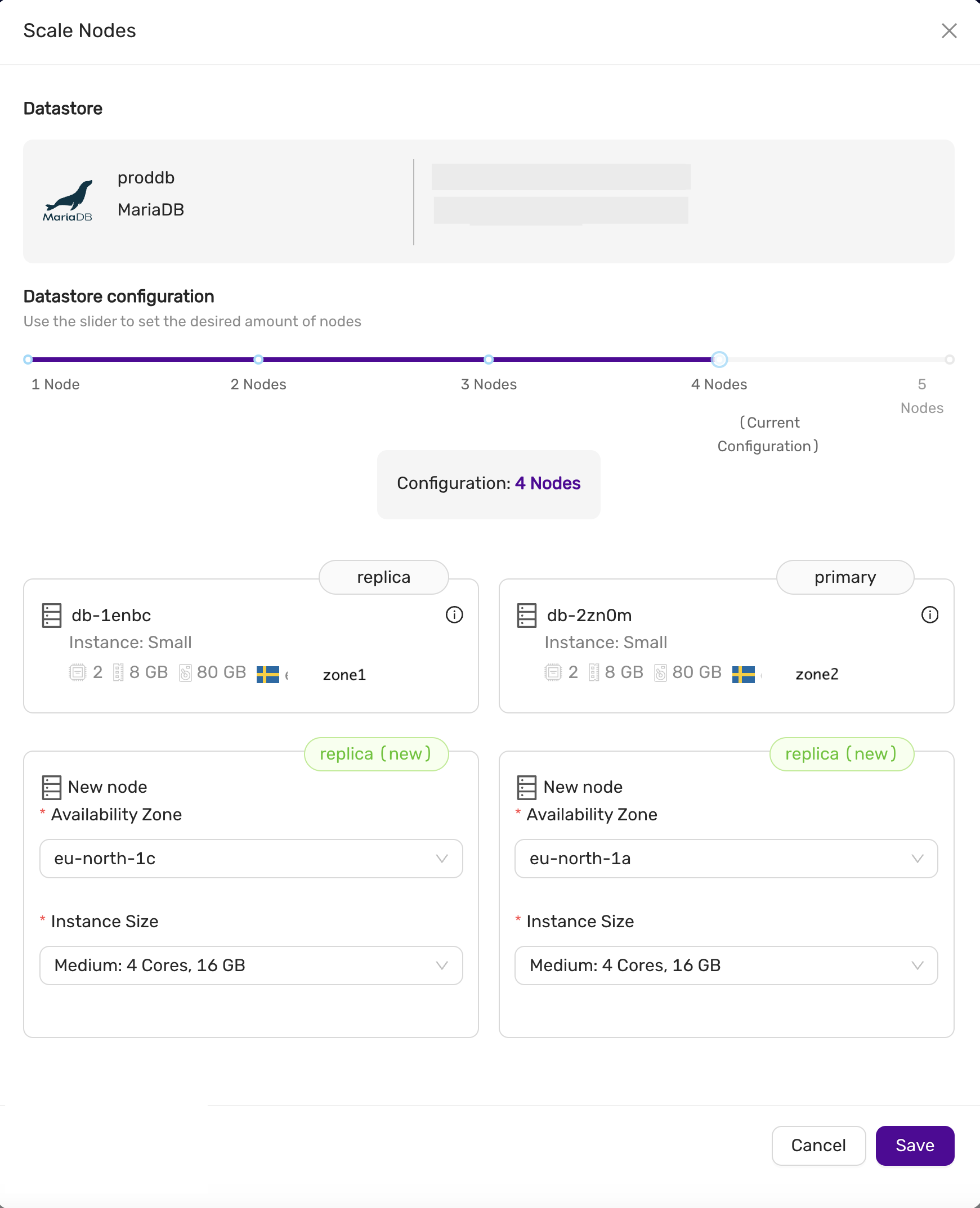 Scaling from 2 to 4 nodes
